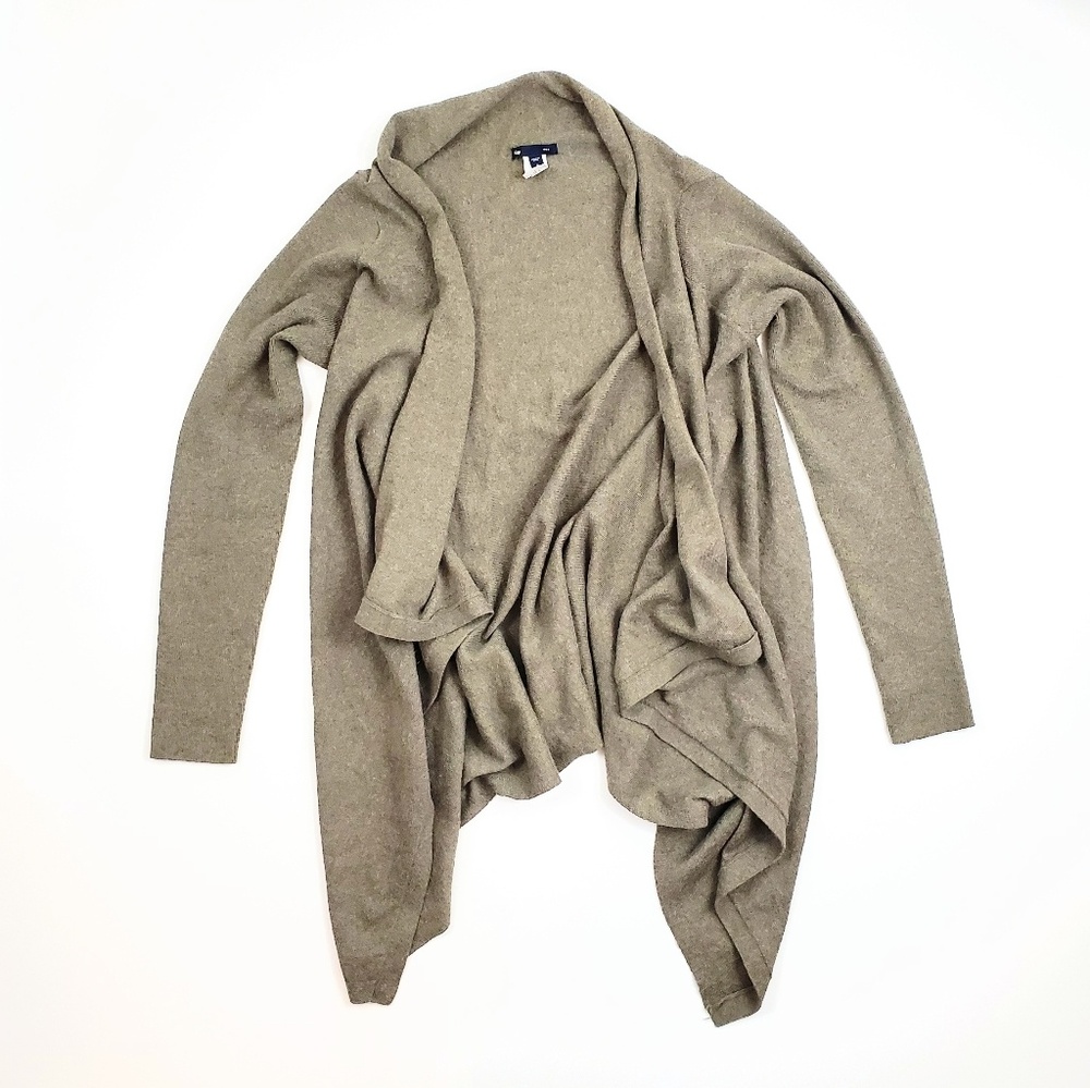 Gap Open Front Waterfall Cardigan Sweater